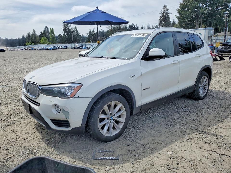 2017 BMW X3 VIN 5UXWZ7C57H0T44077 COPART salvage auction — REAR END, Ca - Dis/Dlr/Exp Only Clean Title (P), sold $875 on 2026-07-07 (photo 1)