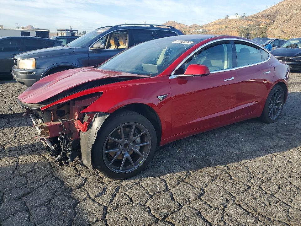 2019 Tesla Model 3 VIN 5YJ3E1EA5KF298930 COPART salvage auction — FRONT END, Ca - Salvage Certificate, sold $2,050 on 2026-07-02 (photo 1)