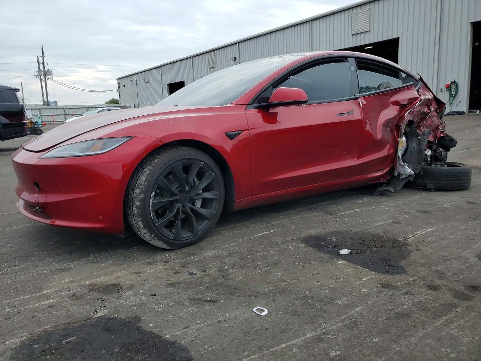 2025 Tesla VIN 5YJ3E1EA3SF975294 COPART salvage auction — REAR END, Fl - Cert Of Title Slvg Rebuildable, sold $6,300 on 2026-07-29 (photo 1)