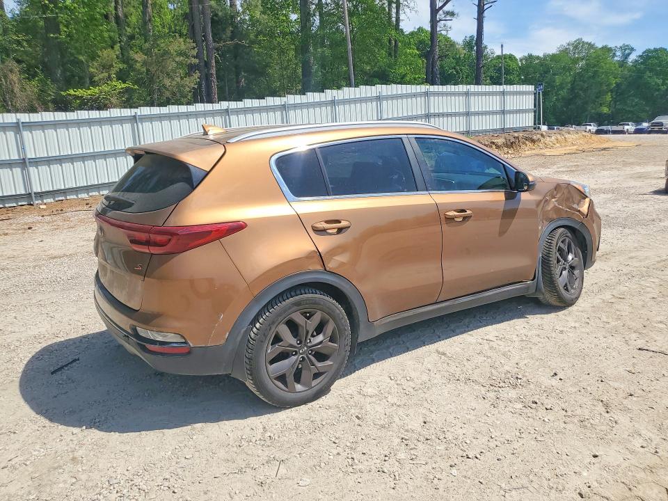 2020 Kia Sportage VIN KNDP63AC3L7684187 COPART salvage auction — FRONT END, Nc - Salvage Certificate Of Title, sold $3,200 on 2026-07-31 (photo 3)