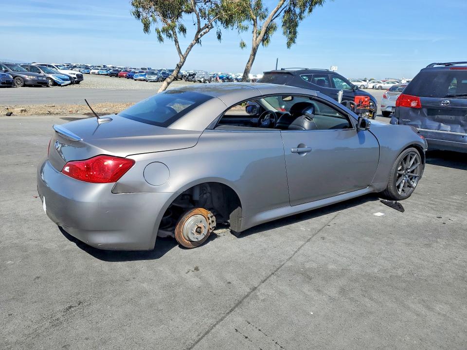 2009 Infiniti G VIN JNKCV66E49M721558 COPART salvage auction — VANDALISM, Ca - Salvage Certificate, sold $225 on 2026-07-27 (photo 3)