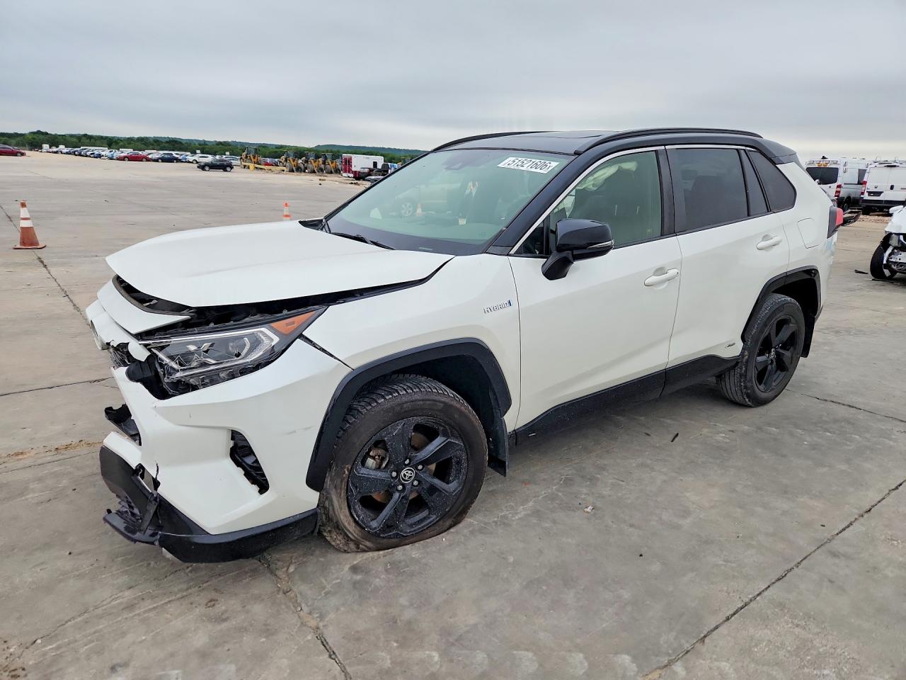 2021 Toyota RAV4 VIN JTME6RFV3MD517884 COPART salvage auction — Side, TX - SALVAGE VEHICLE TITLE, sold $9,800 on 2026-07-02 (photo 1)
