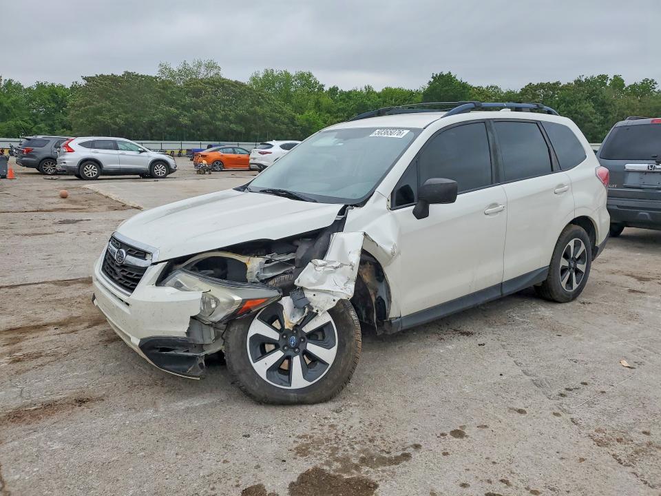2018 Subaru Forester VIN JF2SJABC5JH507273 COPART salvage auction — FRONT END, OK - CERT OF TITLE-SALVAGE, sold $700 on 2026-07-30 (photo 1)