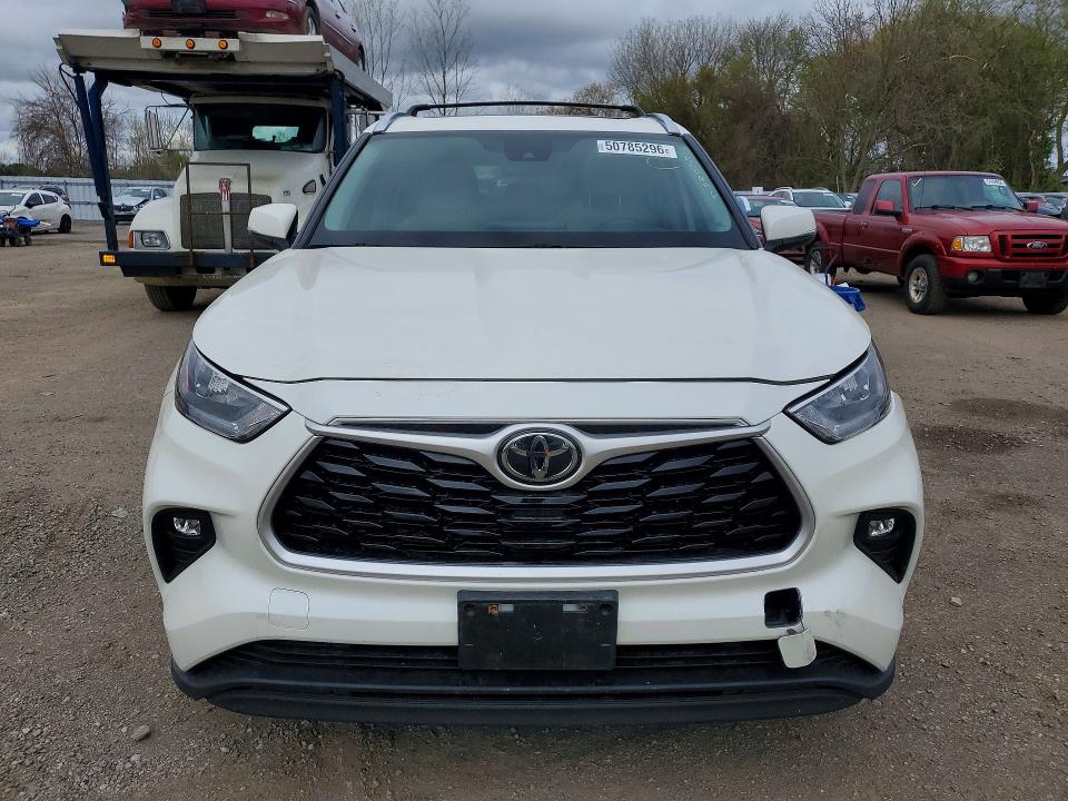 2020 Toyota Highlander VIN 5TDGZRBH4LS500496 COPART salvage auction — FRONT END, Salvage Title, sold $21,000 on 2026-07-16 (photo 5)