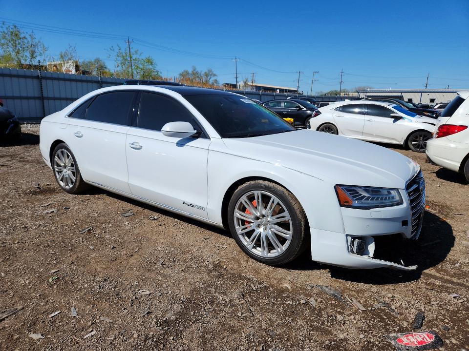 2015 Audi A8 VIN WAU32AFD1FN031015 COPART salvage auction — FRONT END, Il - Salvage Certificate, sold $6,900 on 2026-07-08 (photo 4)