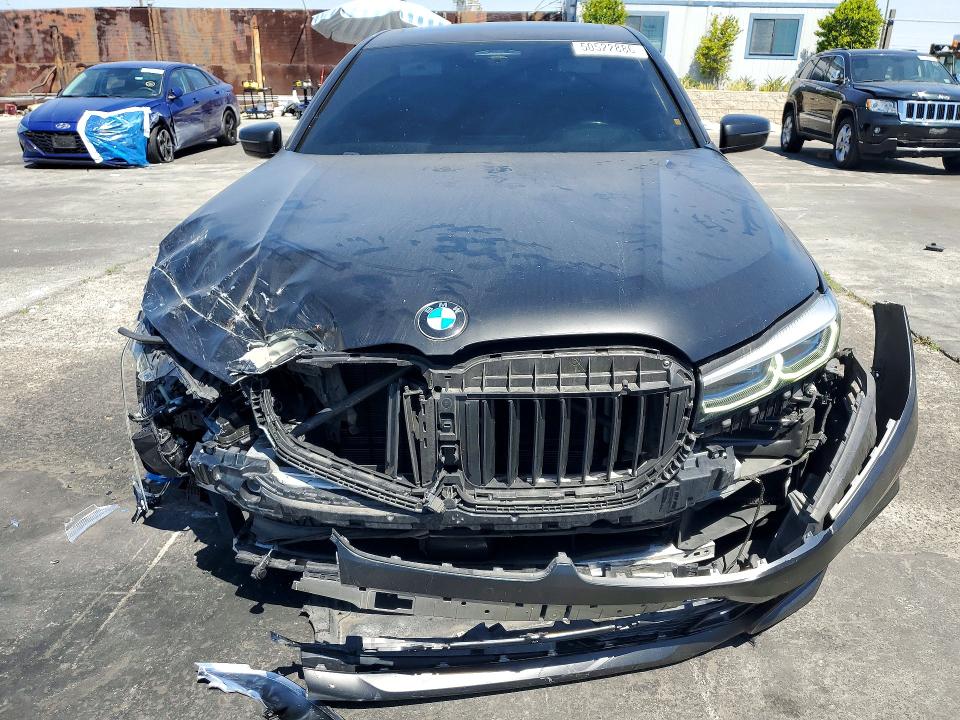 2020 BMW 7er VIN WBA7U2C00LGJ59765 COPART salvage auction — FRONT END, Ca - Salvage Certificate, sold $12,100 on 2026-07-10 (photo 5)
