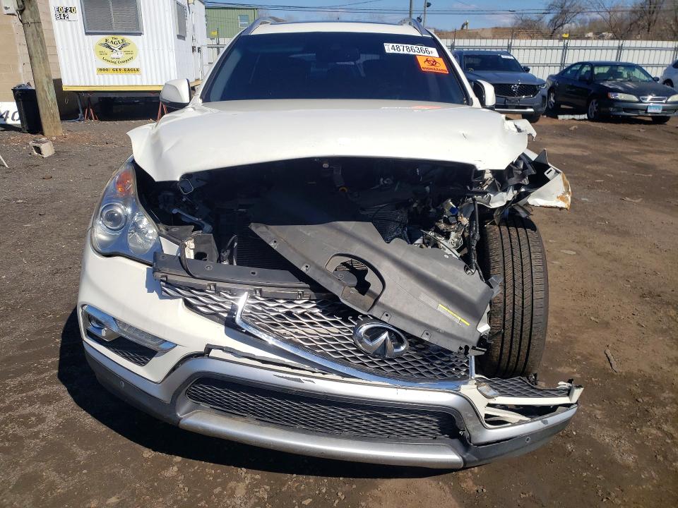 2017 Infiniti Qx50 VIN JN1BJ0RP5HM381969 COPART salvage auction — FRONT END, CT, sold $450 on 2026-07-28 (photo 5)