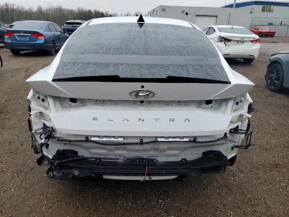 2021 Hyundai Elantra VIN KMHLM4AG9MU212314 COPART salvage auction — FRONT END, On - No Title Available, sold $4,050 on 2026-07-28 (photo 6)