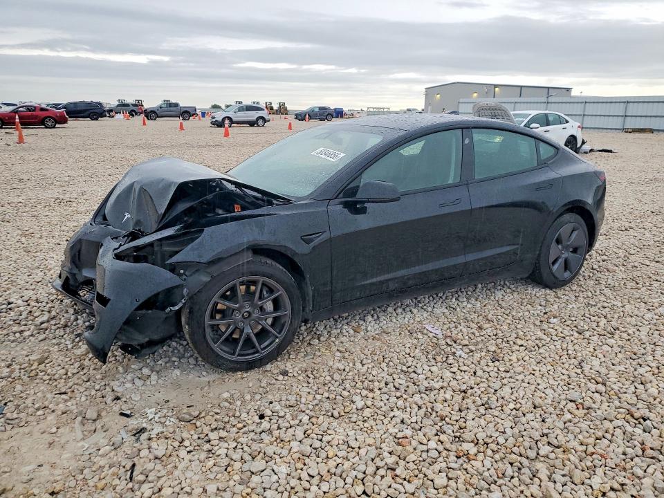 2021 Tesla Model 3 VIN 5YJ3E1EB2MF003181 COPART salvage auction — FRONT END, Tx - Salvage Vehicle Title, sold $7,000 on 2026-07-16 (photo 1)