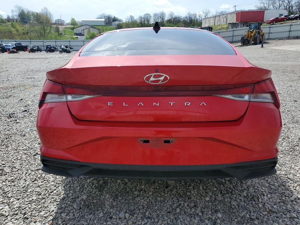 2021 Hyundai Elantra VIN 5NPLS4AG3MH000366 COPART salvage auction — FRONT END, Ky - Cert Of Title-Salvage, sold $5,300 on 2026-07-31 (photo 6)