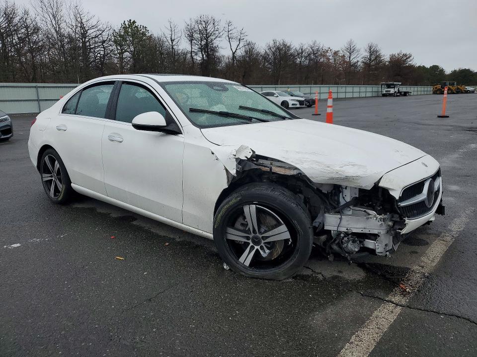 2022 Mercedes-benz C-klasse VIN W1KAF4GBXNR008102 COPART salvage auction — FRONT END, Salvage Title, sold $8,100 on 2026-07-15 (photo 4)