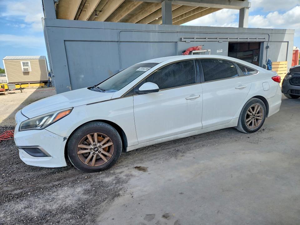 2016 Hyundai Sonata VIN 5NPE24AF5GH394814 COPART salvage auction — FRONT END, Fl - Certificate Of Title, sold $1,450 on 2026-07-03 (photo 1)