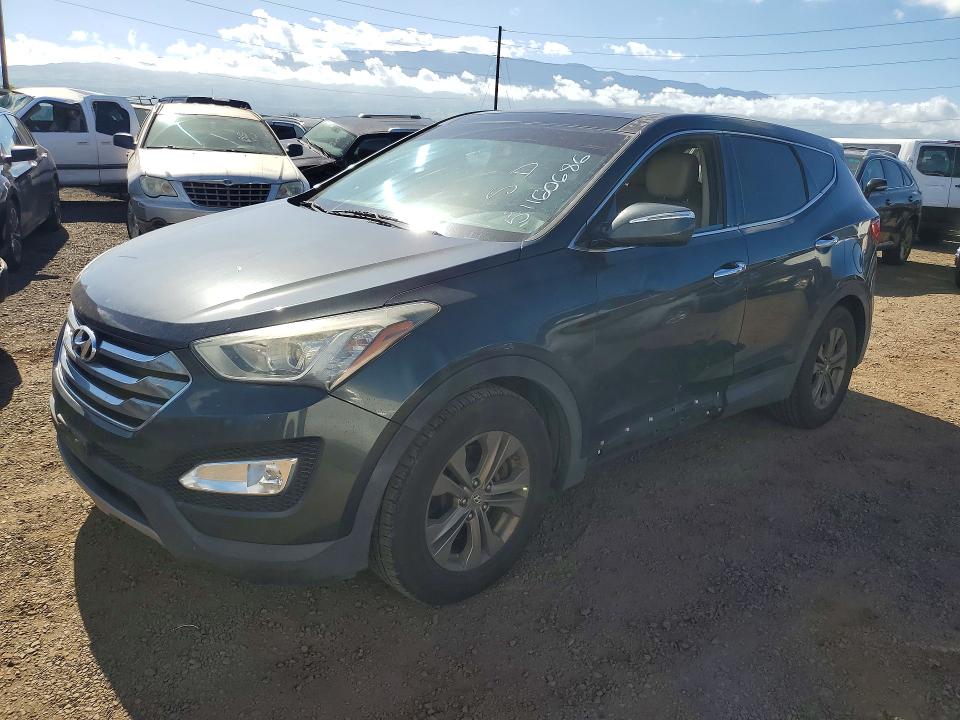 2013 Hyundai Santa fe VIN 5XYZU3LB6DG015662 COPART salvage auction — SIDE, Hi - Certificate Of Salvage, sold $300 on 2026-07-13 (photo 1)