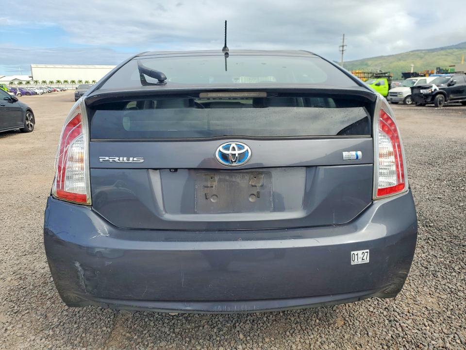 2013 Toyota Prius VIN JTDKN3DU8D1617817 COPART salvage auction — REAR END, Hi - Certificate Of Title, sold $225 on 2026-07-06 (photo 6)
