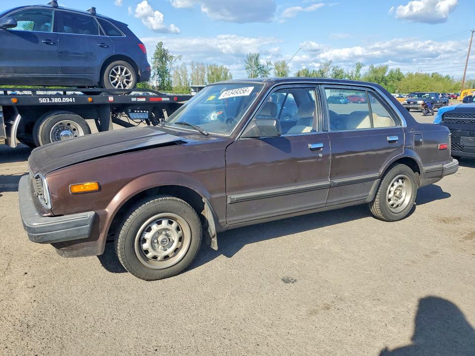 1983 Honda Civic VIN JHMST3439DS037272 COPART salvage auction — REAR END, Or - Salvage Title Certificate, sold $250 on 2026-07-08 (photo 1)