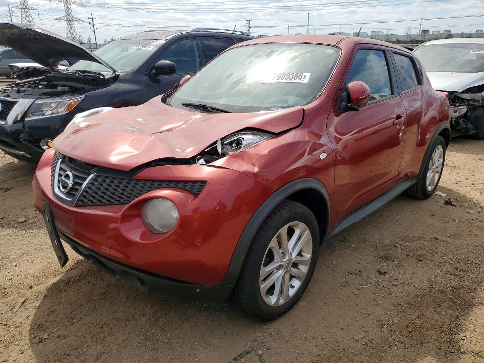 2013 Nissan Juke VIN JN8AF5MV7DT227247 COPART salvage auction — FRONT END, Il - Salvage Certificate, sold $450 on 2026-07-14 (photo 1)