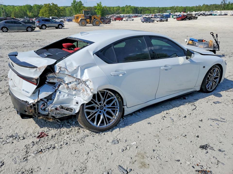2022 Lexus Is VIN JTHAP1D25N5001767 COPART salvage auction — SIDE, Salvage Title, sold $6,100 on 2026-07-27 (photo 3)