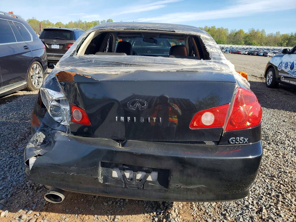 2005 Infiniti G VIN JNKCV51F95M308670 COPART salvage auction — FRONT END, Nj - Cert Of Title-Salvage, sold $350 on 2026-07-10 (photo 6)