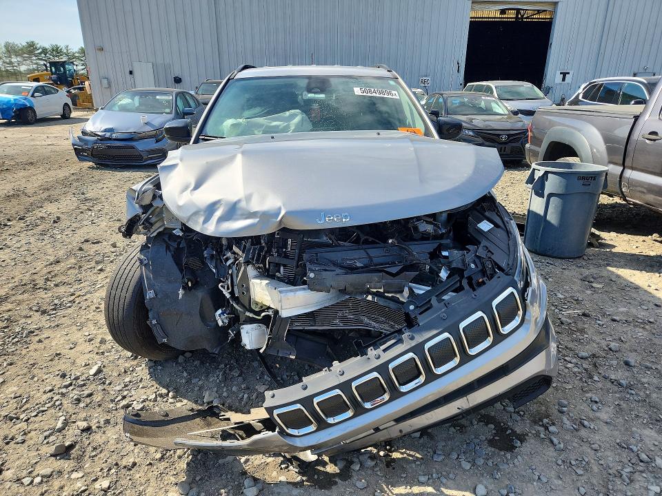 2022 Jeep Compass VIN 3C4NJDBB6NT233058 COPART salvage auction — FRONT END, Nj - Cert Of Title-Salvage, sold $1,900 on 2026-07-28 (photo 5)