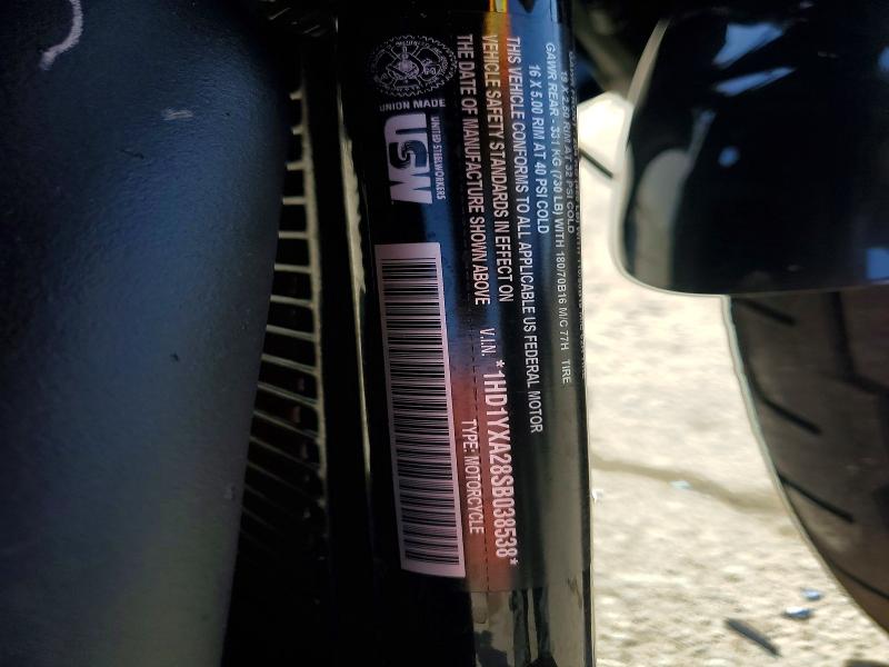 2025 Harley-davidson Low rider VIN 1HD1YXA28SB038538 COPART salvage auction — FRONT END, Ca - Salvage Certificate, sold $7,200 on 2026-07-02 (photo 8)