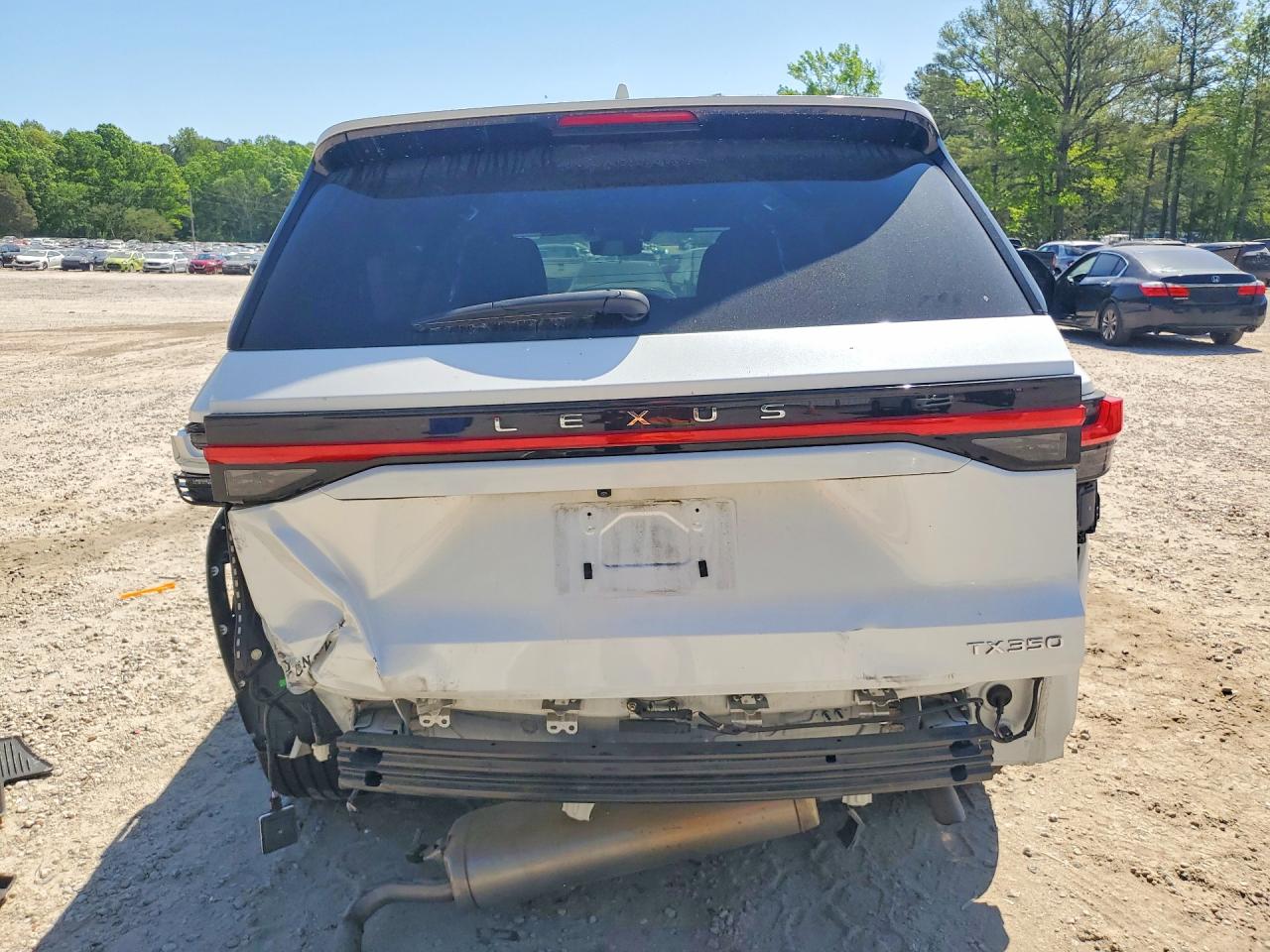 2024 Lexus TX 350 VIN 5TDAAAA64RS007067 COPART salvage auction — Rear End, NC - SALVAGE CERTIFICATE OF TITLE, sold $30,250 on 2026-07-06 (photo 6)