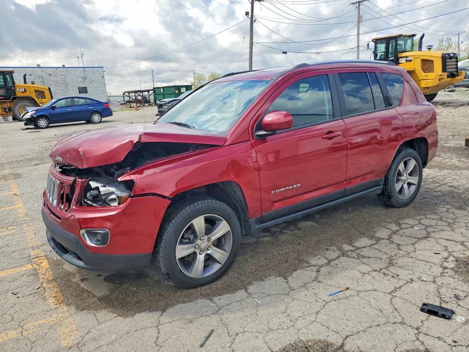 2016 Jeep Compass VIN 1C4NJCEA7GD806815 COPART salvage auction — FRONT END, Il - Salvage Certificate, sold $800 on 2026-07-03 (photo 1)