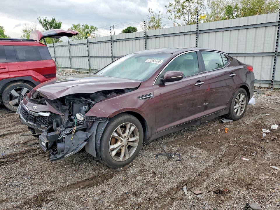 2013 Kia Optima VIN 5XXGM4A73DG099388 COPART salvage auction — FRONT END, Il - Salvage Certificate, sold $225 on 2026-07-10 (photo 1)