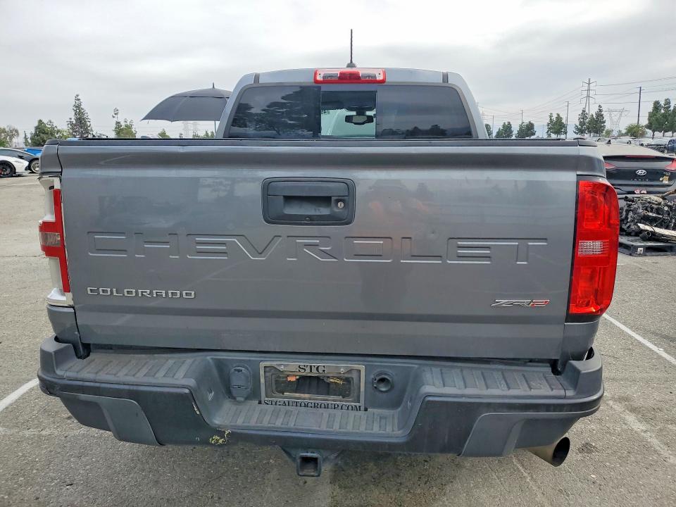 2021 Chevrolet Colorado VIN 1GCPTEE18M1130810 COPART salvage auction — FRONT END, Ca - Salvage Certificate, sold $10,100 on 2026-07-28 (photo 6)