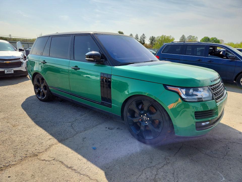 2017 Land rover RANGE ROVER VIN SALGS5FE4HA328531 COPART salvage auction — REAR END, Pa - Certificate Of Salvage, sold $3,300 on 2026-07-10 (photo 4)