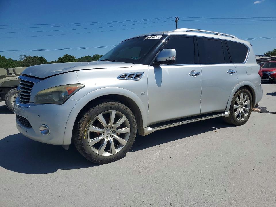 2014 Infiniti Qx80 VIN JN8AZ2NF0E9556027 COPART salvage auction — ROOF, Salvage Title, sold $700 on 2026-09-02 (photo 1)