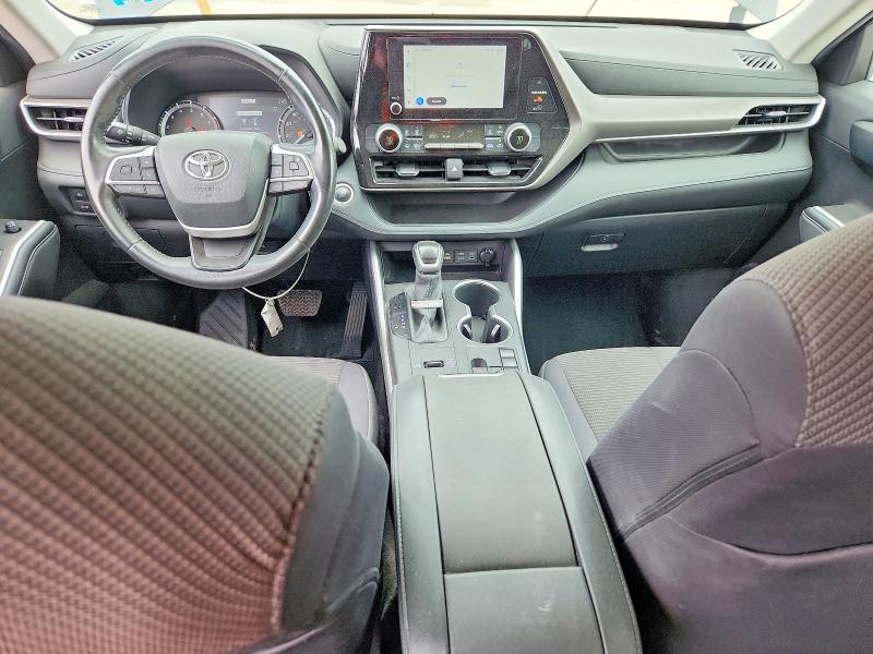 2024 Toyota Highlander VIN 5TDKDRAH9RS532878 COPART salvage auction — FRONT END, Salvage Title, sold $11,100 on 2026-07-15 (photo 8)