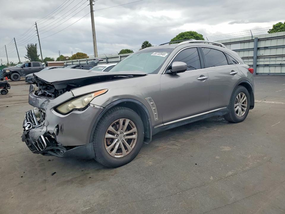 2011 Infiniti Fx VIN JN8AS1MU7BM711535 COPART salvage auction — FRONT END, FL - CERT OF TITLE SLVG REBUILDABLE, sold $550 on 2026-07-27 (photo 1)