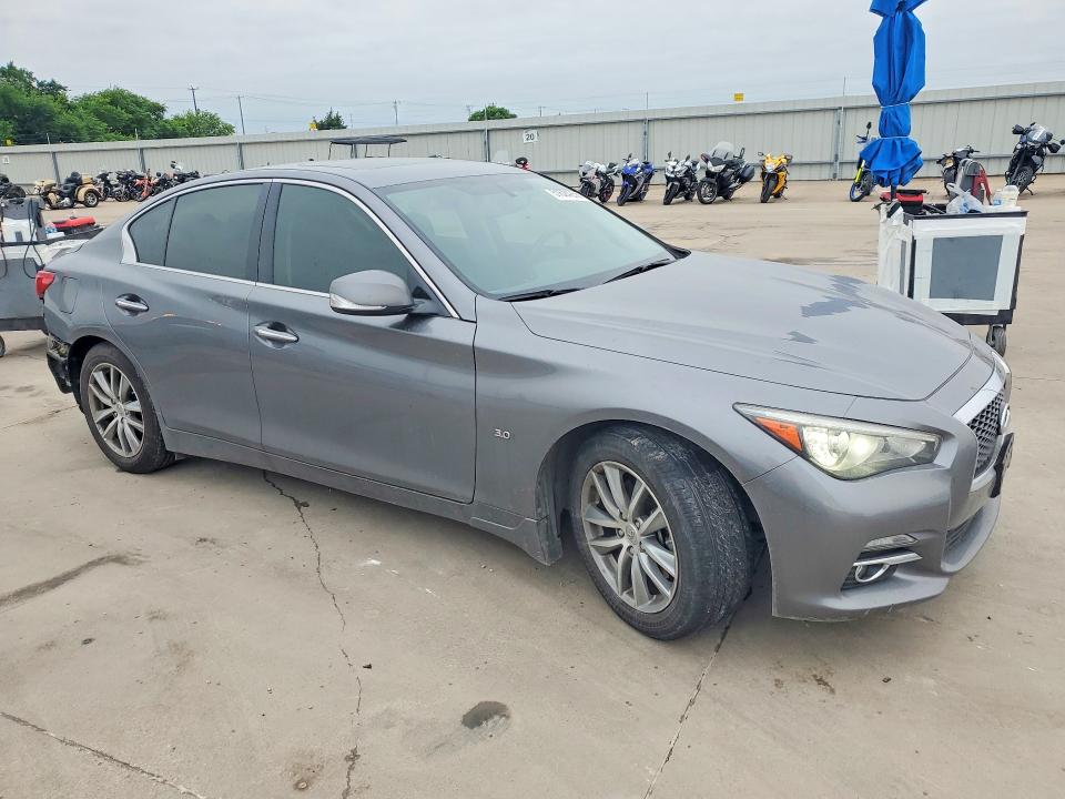 2016 Infiniti Q50 VIN JN1EV7AP7GM305528 COPART salvage auction — REAR END, Tx - Salvage Vehicle Title, sold $4,050 on 2026-07-09 (photo 4)