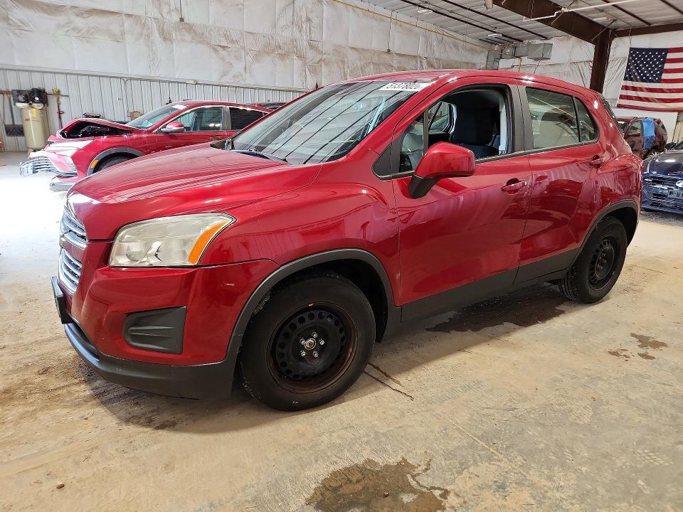2015 Chevrolet Trax VIN KL7CJKSB9FB067713 COPART salvage auction — FRONT END, WI, sold $600 on 2026-07-22 (photo 1)