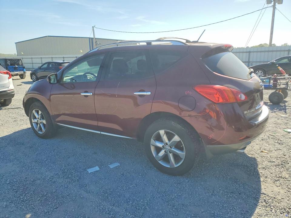 2010 Nissan Murano VIN JN8AZ1MW5AW133337 COPART salvage auction — FRONT END, NC - SALVAGE CERTIFICATE OF TITLE, sold $675 on 2026-07-22 (photo 2)