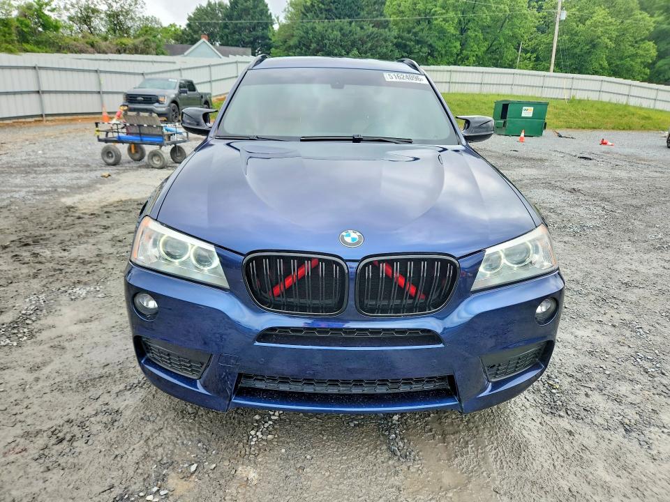2012 BMW X3 VIN 5UXWX5C57CL718298 COPART salvage auction — REAR END, Nc - Salvage Certificate Of Title, sold $1,700 on 2026-07-29 (photo 5)
