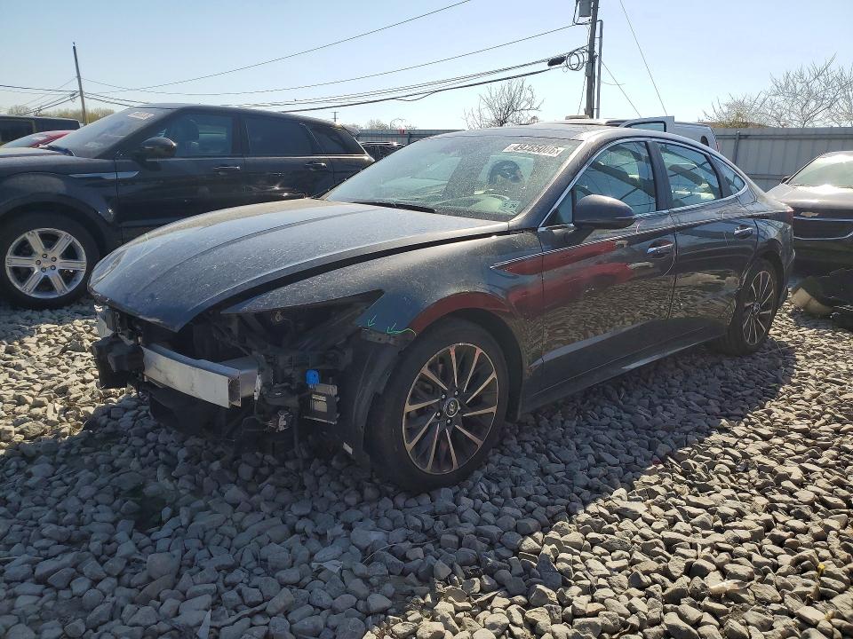 2021 Hyundai Sonata VIN 5NPEH4J24MH102142 COPART salvage auction — FRONT END, Nj - Cert Of Title-Salvage, sold $1,000 on 2026-07-29 (photo 1)