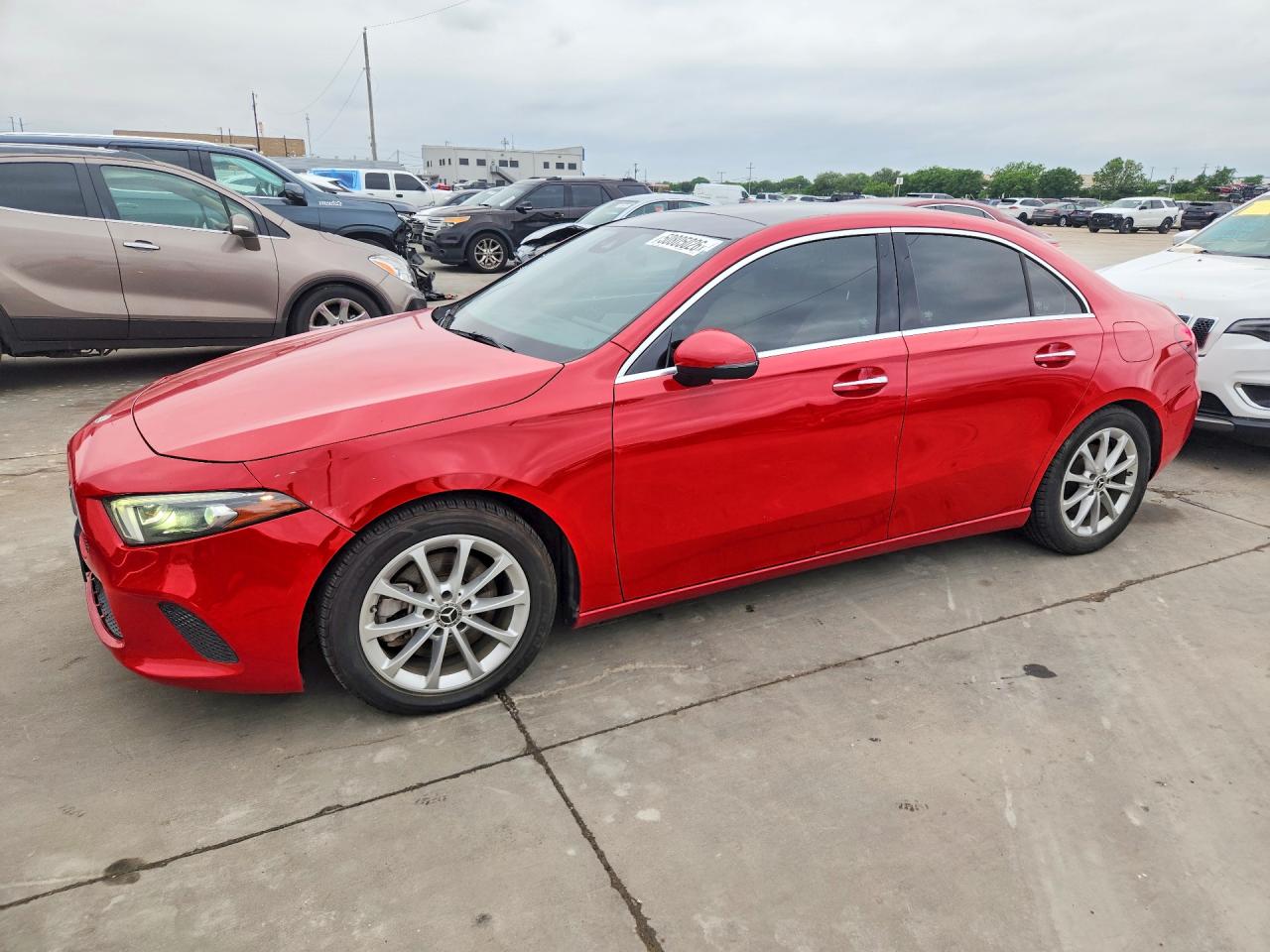 2019 Mercedes Benz A VIN WDD3G4EBXKW017453 COPART salvage auction — Front End, TX - CERTIFICATE OF TITLE, sold $5,300 on 2026-07-09 (photo 1)
