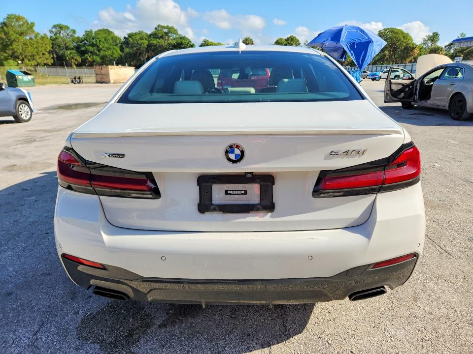 2022 BMW 5er VIN WBA73BJ09NCJ90383 COPART salvage auction — WATER/FLOOD, Salvage Title, sold $16,800 on 2026-07-15 (photo 6)