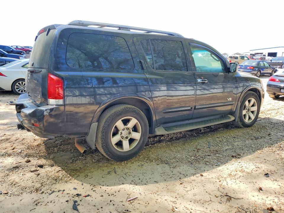 2008 Nissan Armada VIN 5N1BA08D28N615611 COPART salvage auction — FRONT END, NC - SALVAGE CERTIFICATE OF TITLE, sold $650 on 2026-07-02 (photo 3)