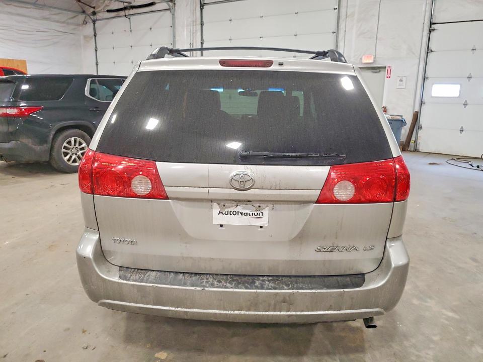 2010 Toyota Sienna VIN 5TDKK4CC8AS316857 COPART salvage auction — REAR END, TX - SALVAGE VEHICLE TITLE, sold $1,850 on 2026-07-13 (photo 6)