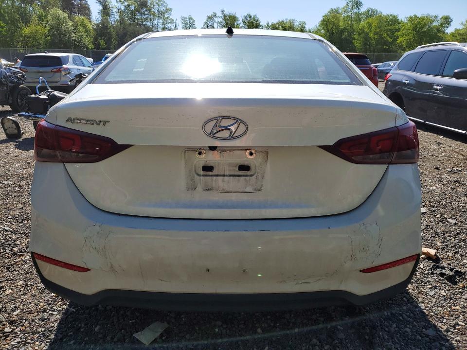 2020 Hyundai Accent VIN 3KPC24A62LE113395 COPART salvage auction — FRONT END, Md - Cert Of Salvage > 75% Damage, sold $2,000 on 2026-07-10 (photo 6)
