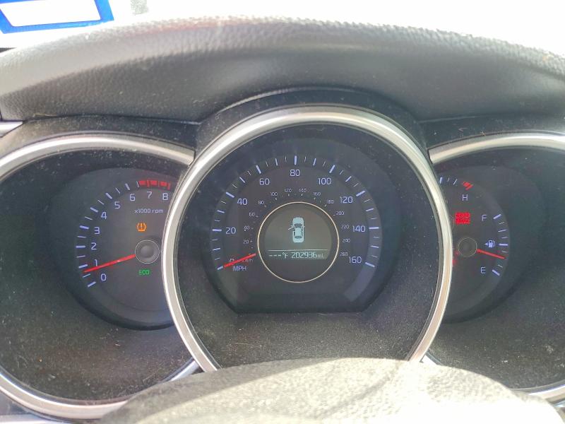 2014 Kia Optima VIN 5XXGM4A77EG318161 COPART salvage auction — FRONT END, Tx - Salvage Vehicle Title, sold $375 on 2026-07-06 (photo 9)