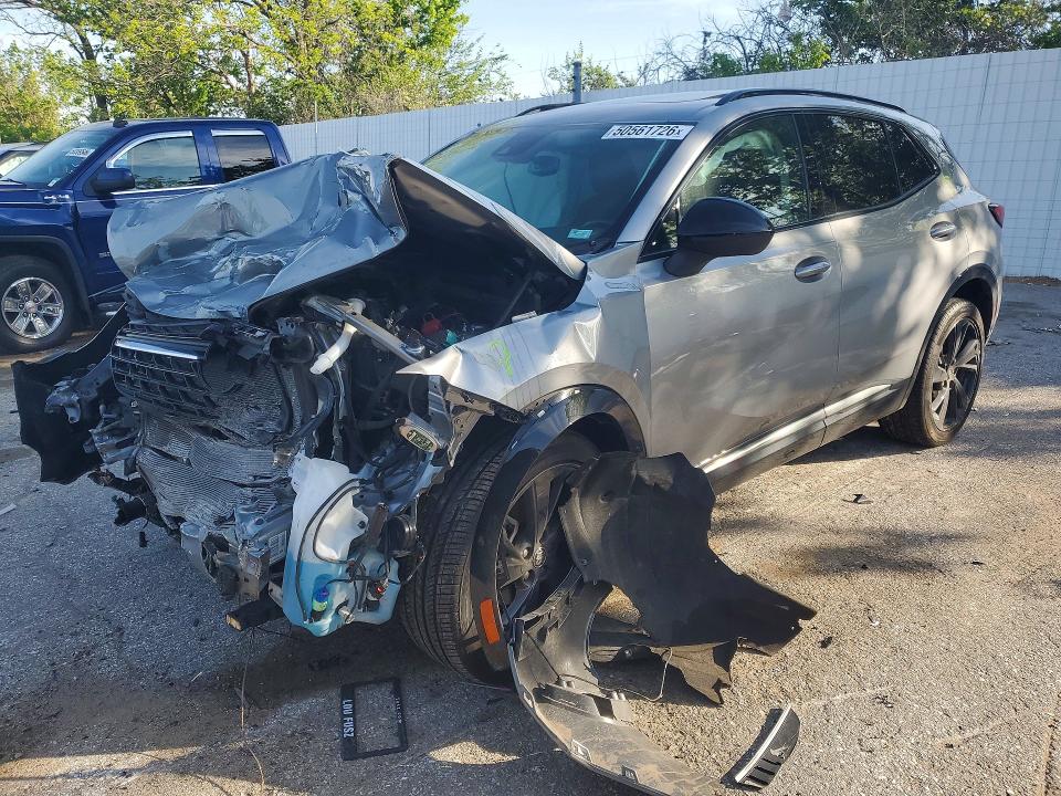 2023 Buick Envision VIN LRBFZNR4XPD067791 COPART salvage auction — FRONT END, Mo - Salvage Certificate Of Title, sold $2,050 on 2026-07-07 (photo 1)