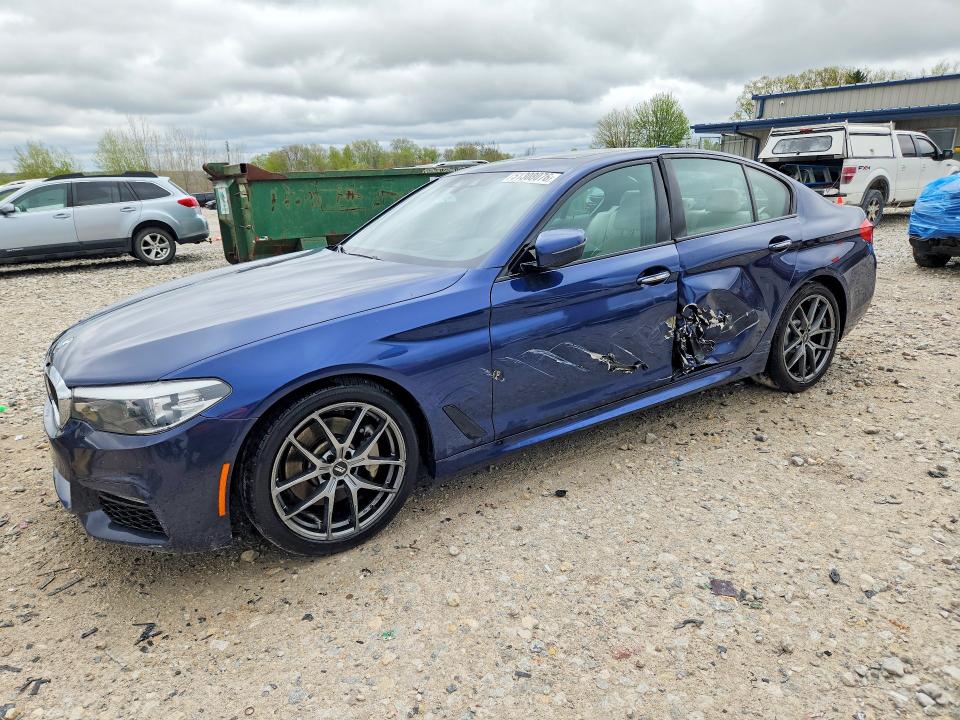 2018 BMW 5 series VIN WBAJA7C58JWA73178 COPART salvage auction — SIDE, MI - CERTIFICATE OF TITLE, sold $8,400 on 2026-07-02 (photo 1)