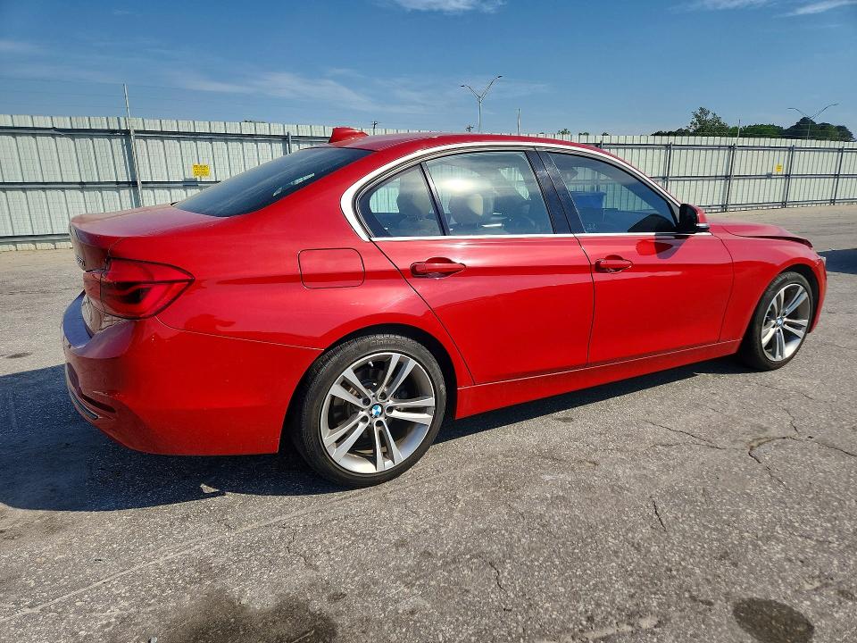 2017 BMW 3er VIN WBA8B9C57HK675835 COPART salvage auction — FRONT END, Nc - Salvage Certificate Of Title, sold $3,500 on 2026-07-02 (photo 3)