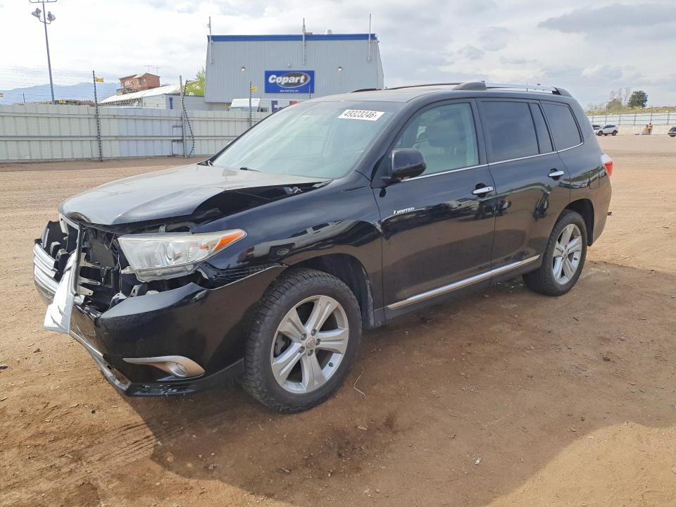 2012 Toyota VIN 5TDDK3EH1CS123822 COPART salvage auction — FRONT END, Co - Salvage Title, sold $3,650 on 2026-07-27 (photo 1)