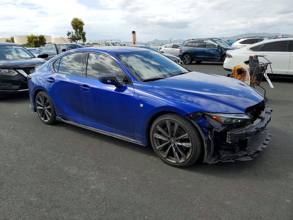 2023 Lexus Is 350 VIN JTHGZ1B24P5066457 COPART salvage auction — FRONT END, Ca - Salvage Certificate, sold $22,100 on 2026-07-06 (photo 4)