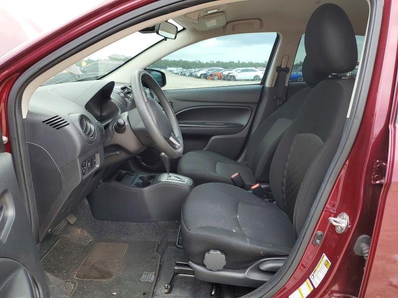 2022 Mitsubishi Mirage VIN ML32AUHJ0NH007133 COPART salvage auction — REAR END, Tx - Salvage Vehicle Title, sold $2,600 on 2026-07-24 (photo 7)