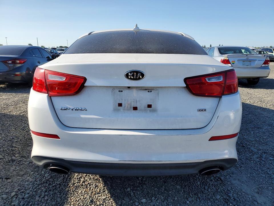 2015 Kia Optima VIN KNAGM4A78F5596148 COPART salvage auction — FRONT END, Ca - Salvage Certificate, sold $350 on 2026-07-09 (photo 6)